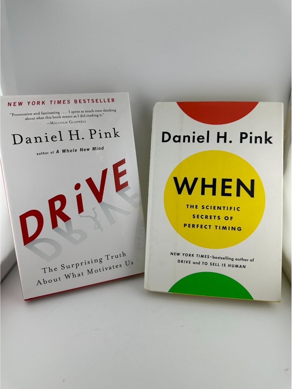 Daniel Pink Drive When 2 Book Lot Motivation Timing